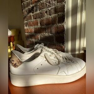 Golden Goose Pure Star Leopard detailed sneakers size 38